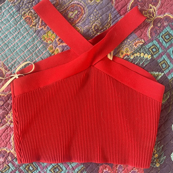 Sculpt Knit Criss Cross Tank - Picture 3 of 5